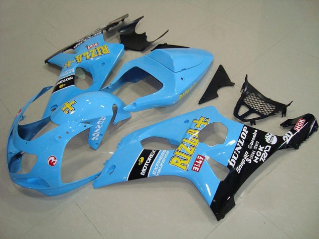 2000-2002 Light Blue Black Suzuki GSXR 1000 Motorcycle Fairings Australia