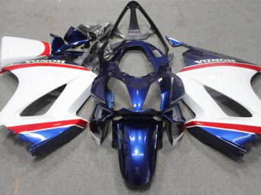 2002-2013 Blue White Honda VFR800 Motorcycle Fairings Australia