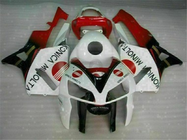2005-2006 White Honda CBR600RR Plastic Full Fairing Kits Australia