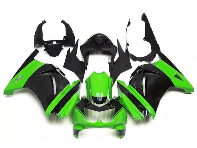 2008-2012 Green Black Kawasaki Ninja EX250 Plastic Full Fairing Kit Australia